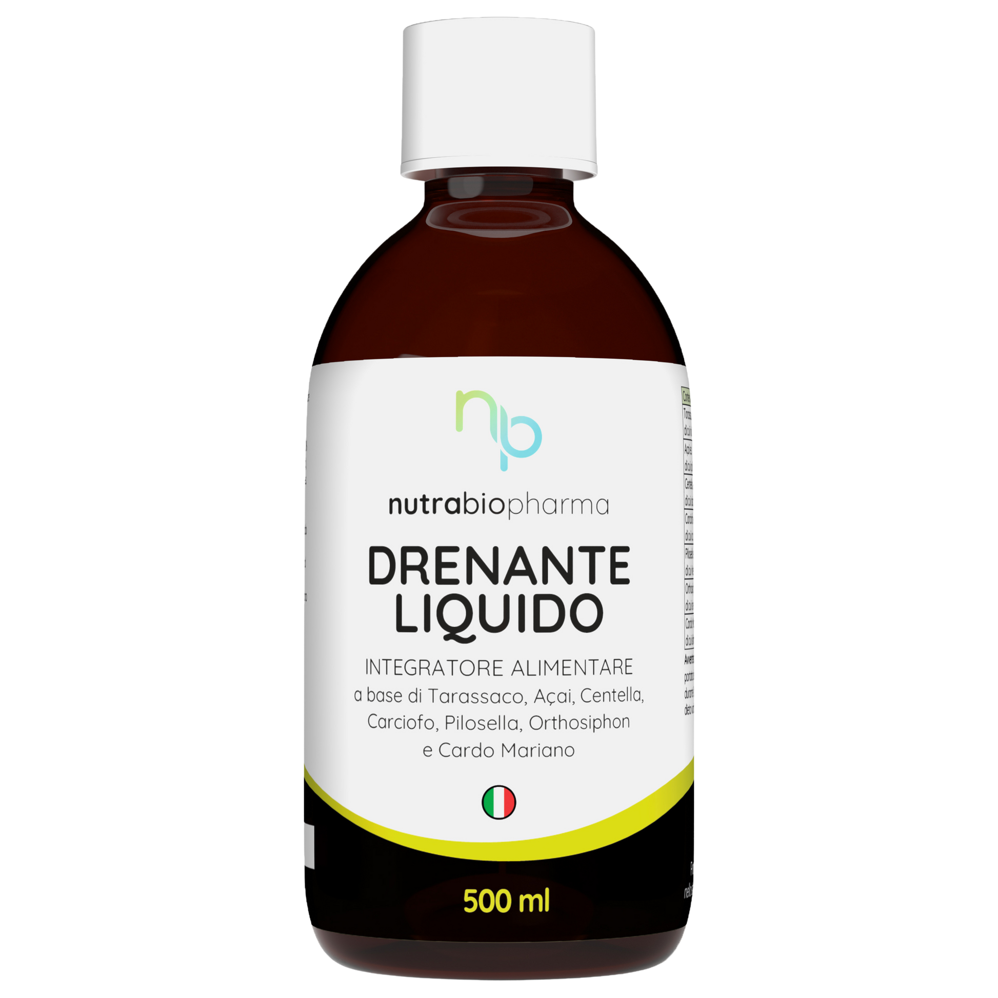 Drenante Liquido 500ml | Tarassaco e Centella | Nutrabiopharma Drenante Liquido 500ml | Tarassaco e Centella | Nutrabiopharma